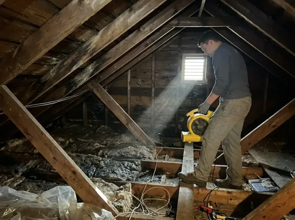 attic-water-damage-drying-proc-007 — frequently asked questions, Emergency Water Extraction & 24/7 Flood Response in Fussels…